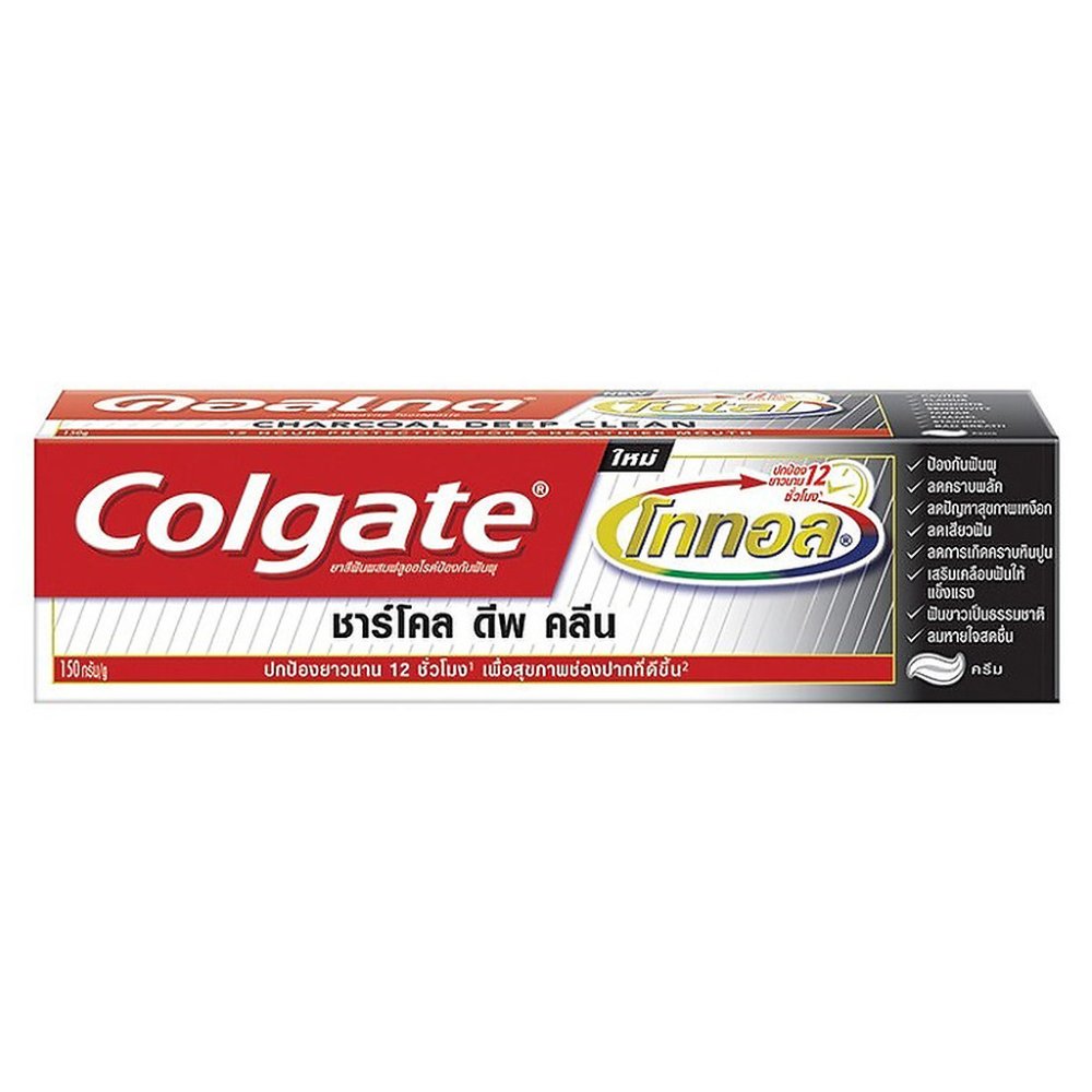 Colgate Charcoal Deep Clean toothpaste box