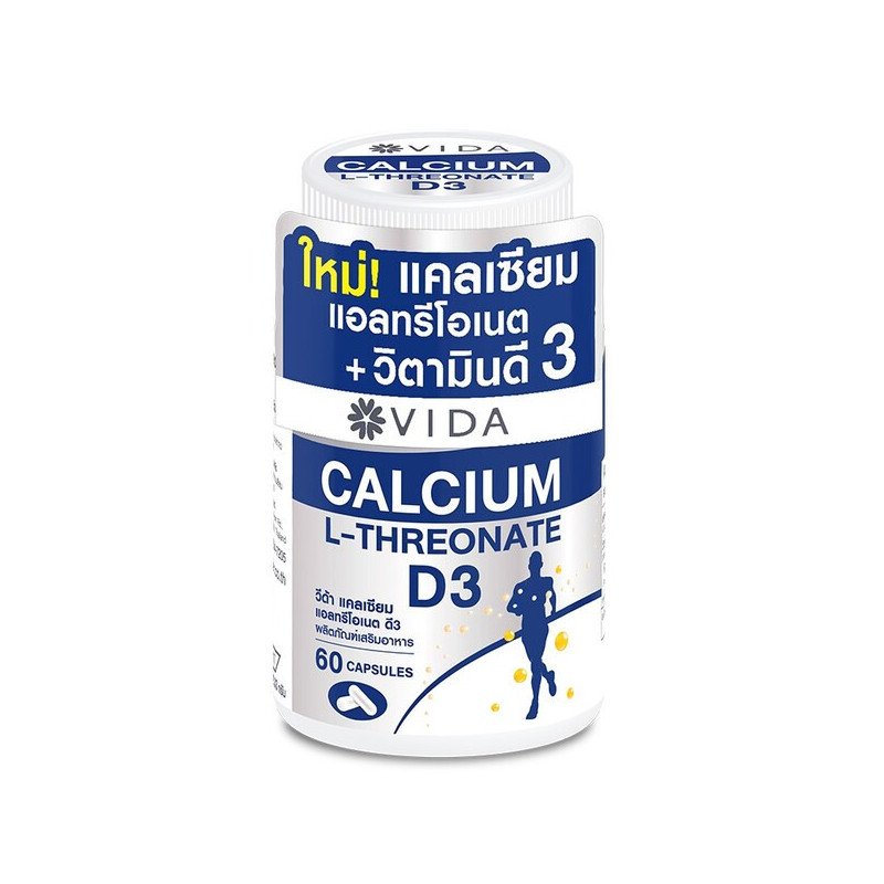 Vida Calcium L-Threonate+D3 60 Capsules 