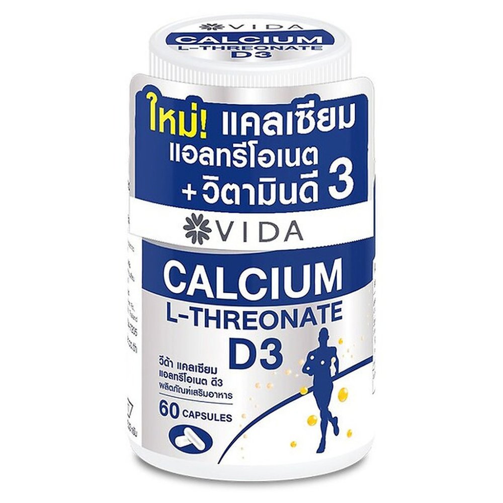 Vida Calcium L-Threonate D3 60 แคปซูล