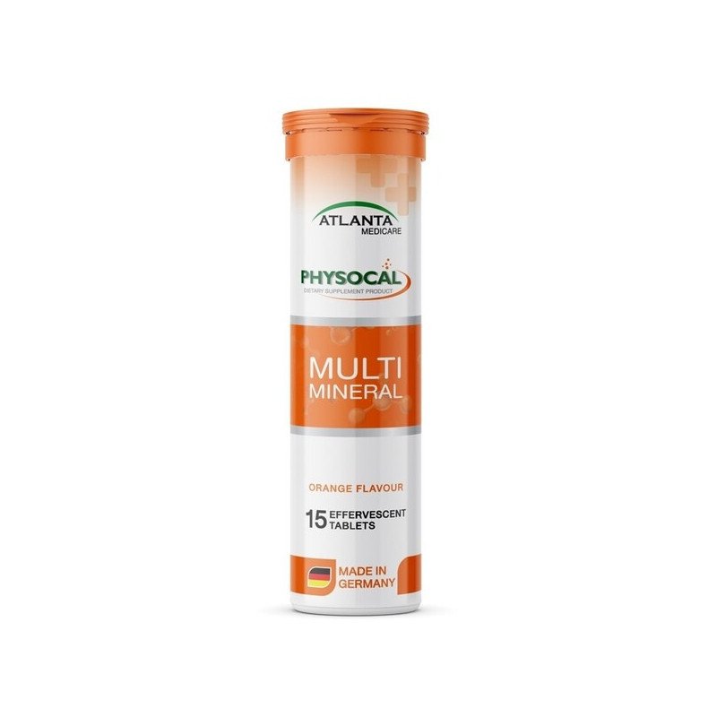 Atlanta Physocal Multi Mineral 15 Tablets Orange Flavor 