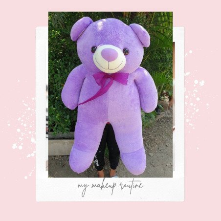 Ours en peluche géant violet