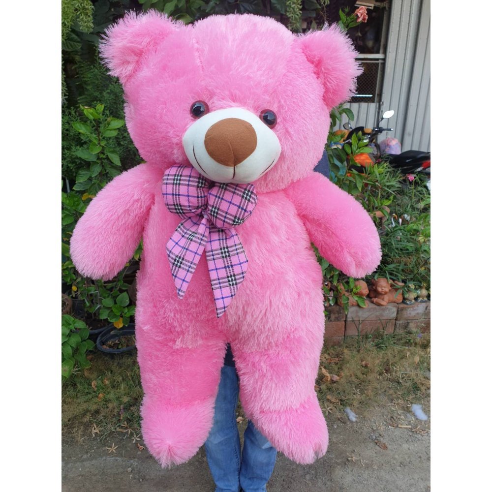 Riesiger pinker flauschiger Teddybär