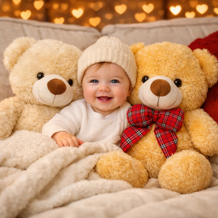 kopi af Fluffy Teddy Bear 70 cm