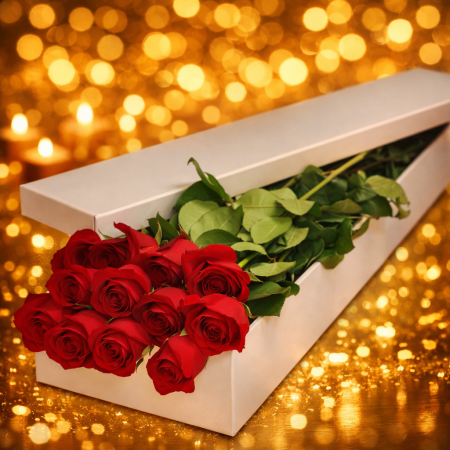  Luxury Flower Box with Premium Roses (Design 01) – Pattaya ROSE IN BOX - Foto 4