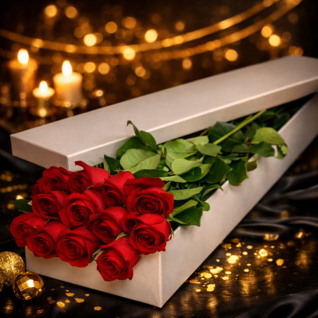  Luxury Flower Box with Premium Roses (Design 01) – Pattaya ROSE IN BOX - Foto 5