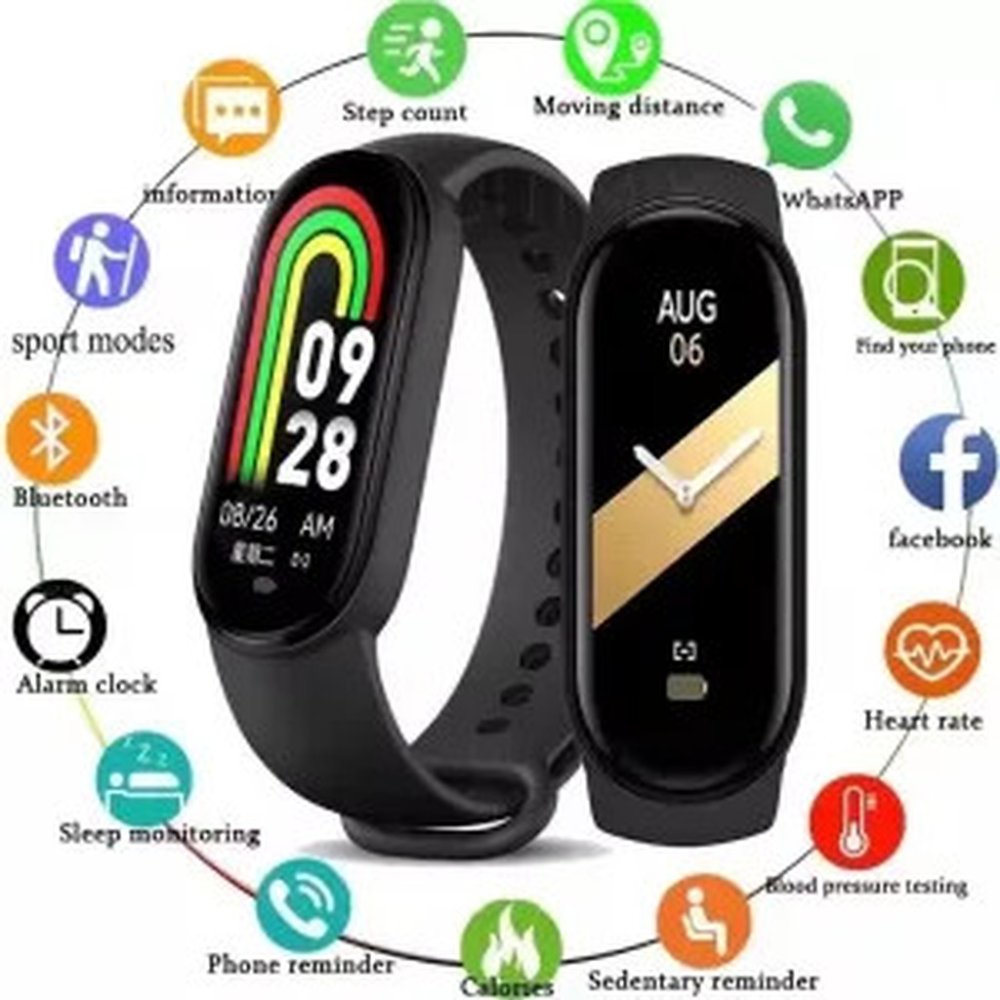 Smart Watch Fitness Tracker | Digital Waterproof - Black