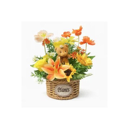  Artificial Flowers in Vase Home - Foto 1