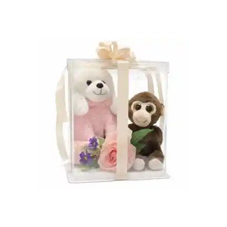  Two Dolls with Artificial Flowers in Box Last Chance Deals - Foto 1