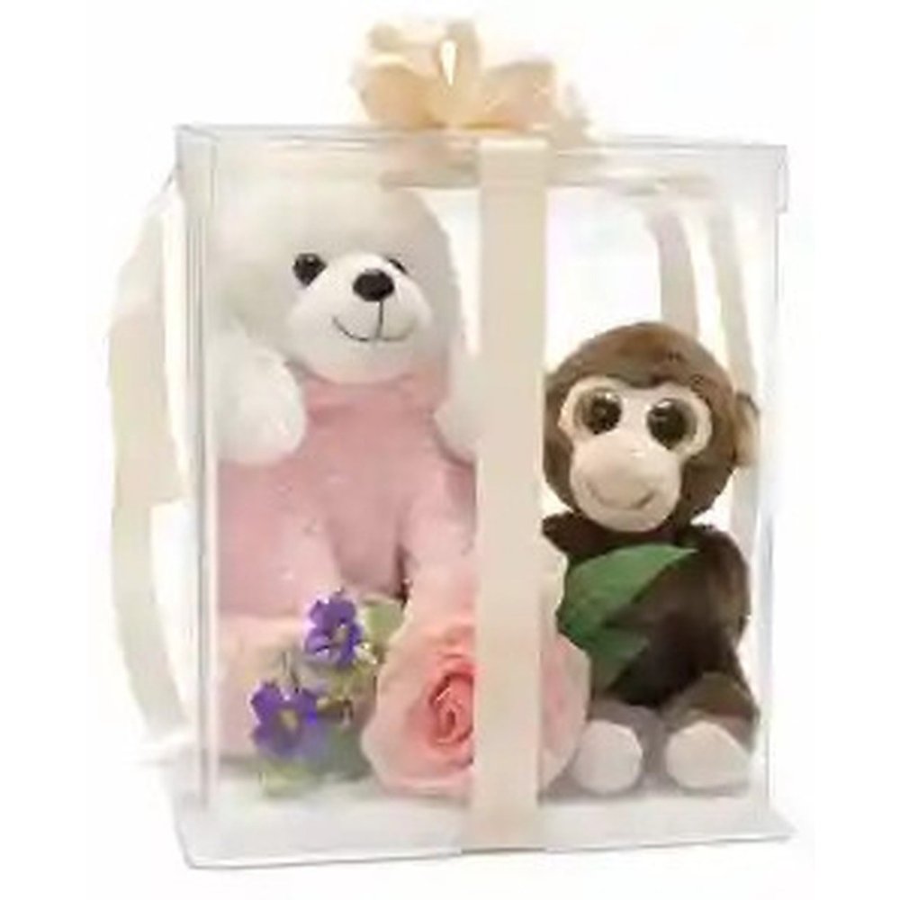 Plush animal gift set box