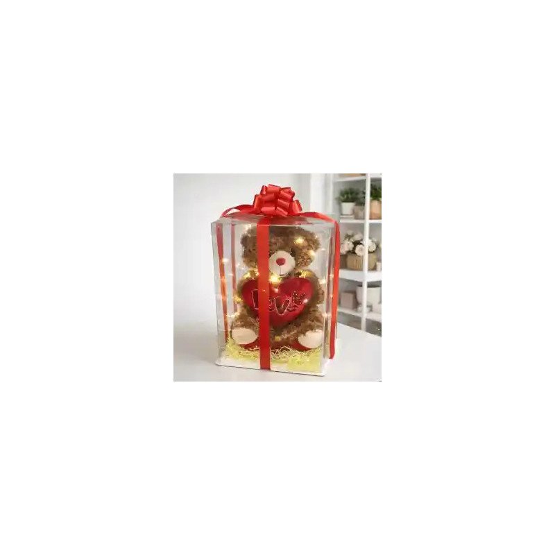  Teddy Bear with Artificial Flowers and Light Last Chance Deals - Foto 1