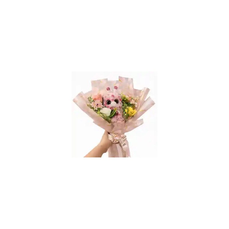  Money Bouquet with Artificial Flowers and doll and light Last Chance Deals - Foto 1