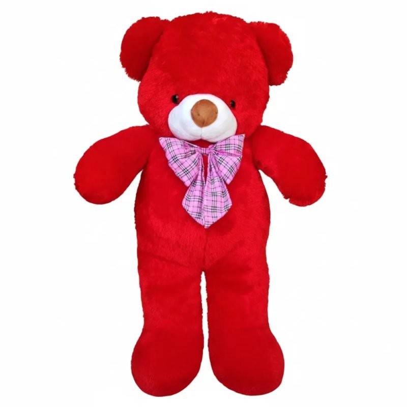 Orsacchiotto di peluche rosso da 1 m