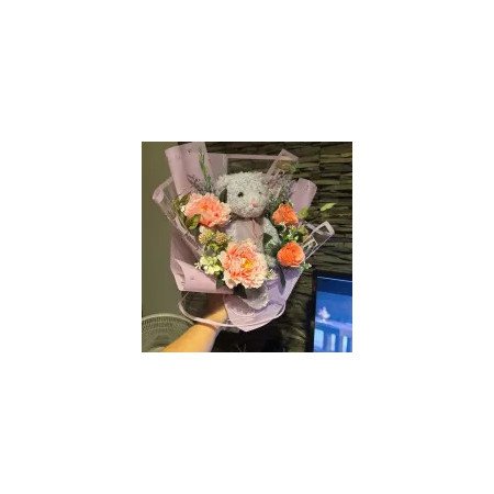 Romantic Teddy Bear Bouquet - 2 