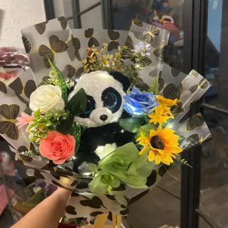 Panda Plush Bouquet Gift - 1 