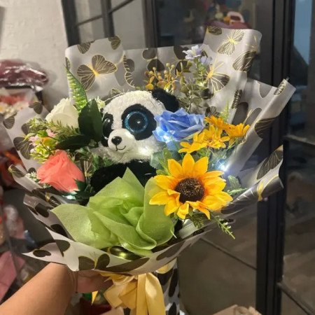Panda Plush Bouquet Gift - 2 
