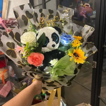 Panda Plush Bouquet Gift - 3 