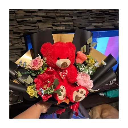 Elegant Teddy Bear Bouquet - 3 