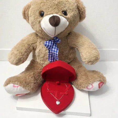  Romantic Teddy Bear and Necklace Set Last Chance Deals - Foto 2