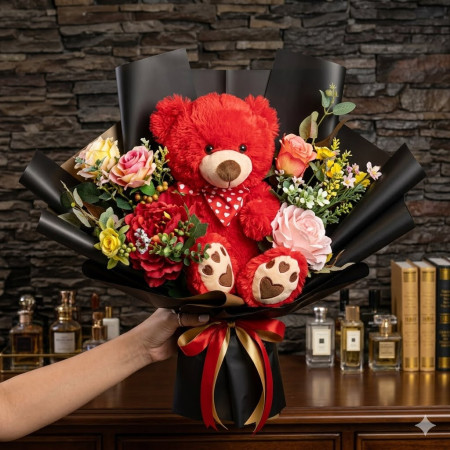Elegant Teddy Bear Bouquet