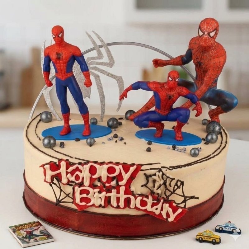 Επιλέξιμο Τοπ Κέικ | Στυλ Κόμικς Δράσης Spiderman