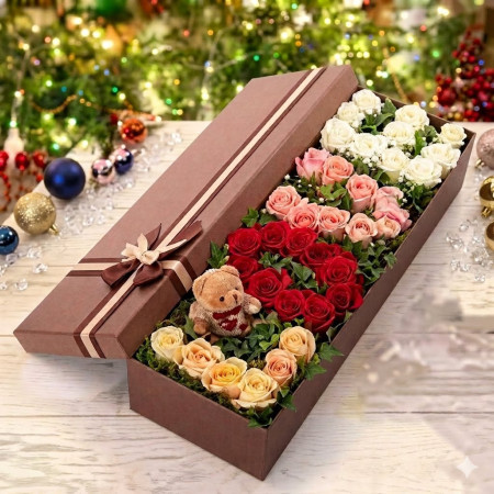 ROSE IN BOX 07 - 3 ROSE IN BOX 07: Elegante Rosen-Geschenkbox | Jetzt einkaufenEntdecken Sie die Eleganz von ROSE IN BOX 07. Ein