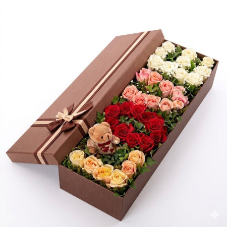 ROSE IN BOX 07 - 4 ROSE IN BOX 07: Elegante Rosen-Geschenkbox | Jetzt einkaufenEntdecken Sie die Eleganz von ROSE IN BOX 07. Ein