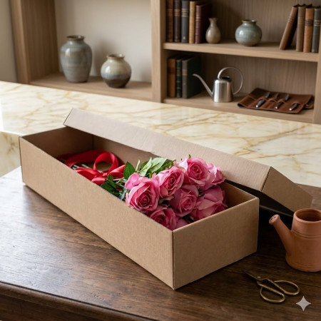 roses in box - 2 Roses in box | Arranjaments florals frescos i elegantsSorprèn els teus éssers estimats amb les nostres impressi