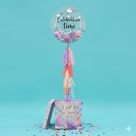 Personalized Money Pull Balloon in a Box | Shipping within Thailand