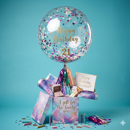 Personalized Money Pull Balloon in a Box | Shipping within Thailand