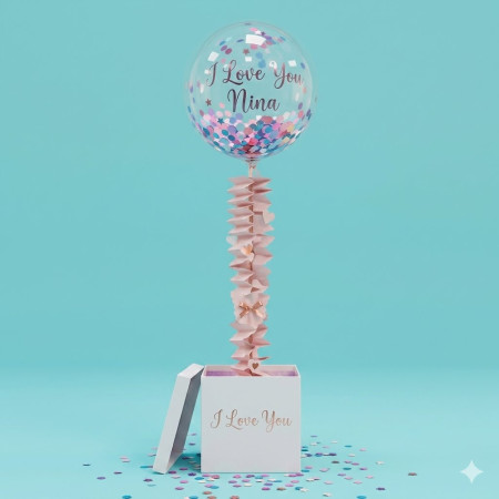 Personalized Money Pull Balloon in a Box | Shipping within Thailand