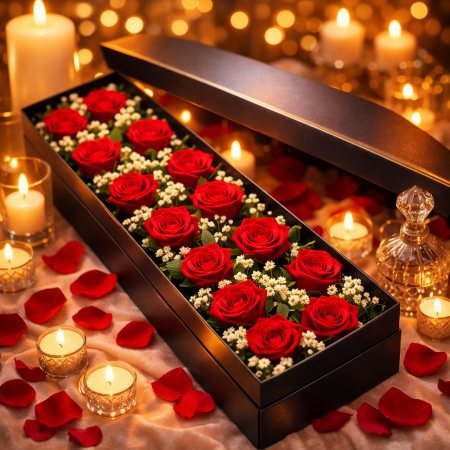 ROSE IN BOX 101 - 3 ROSE IN BOX 101: صندوق هدايا الورد الأنيق | تسوق الآناكتشف أناقة ROSE IN BOX 101. ورود مرتبة بشكل مثالي في ص