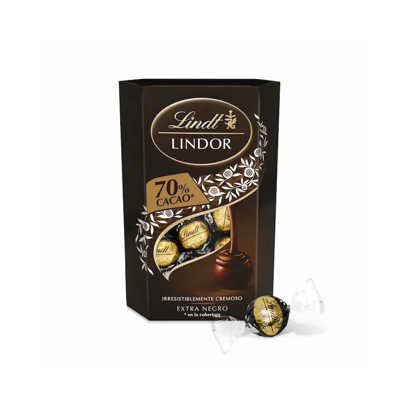  LINDOR CORNET DARK CHOC 70% 200G. Gourmet Gift Basket Delivery Pattaya | Custom Snack Hampers Thailand - Foto 1