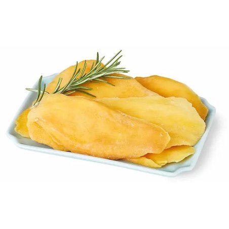 Dried mango slices with rosemary