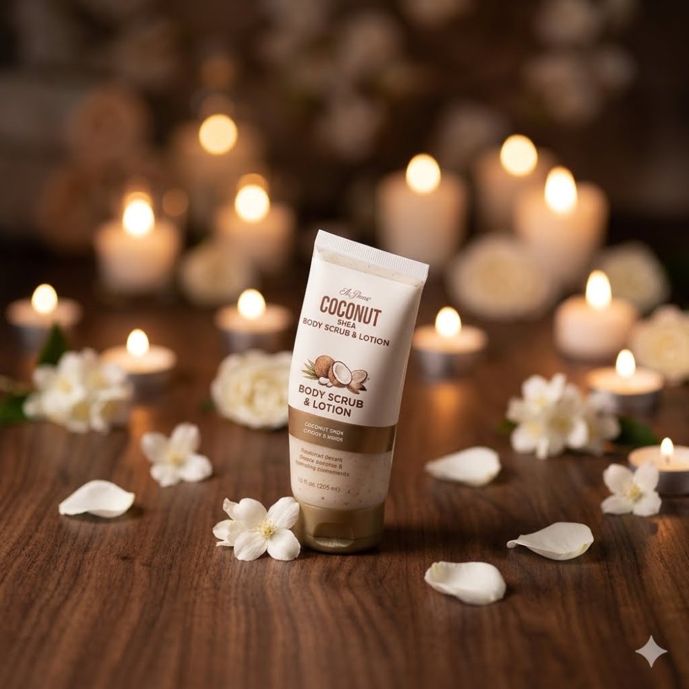 Coconut Shea Body Scrub Lotion