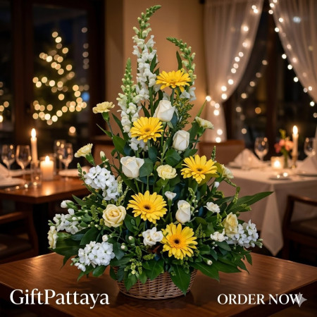 BASKET OF FLOWERS 40 - 8 Basket of Flowers 40 | Fresh Flower Baskets