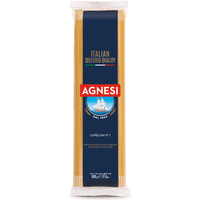 Упаковка пасты AGNESI Capellini No.1