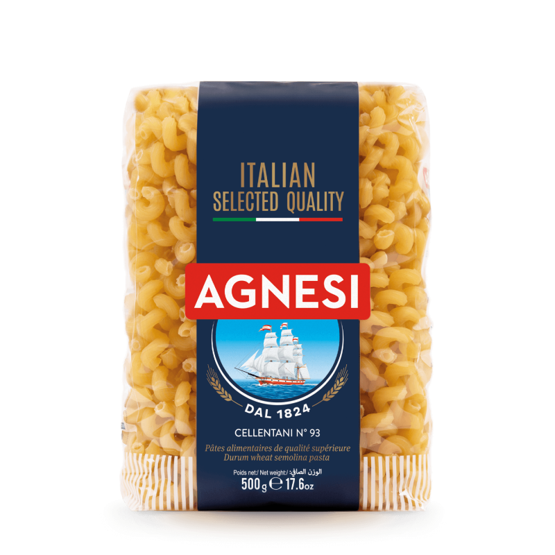 Agnesi Cellentani spiral pasta pack