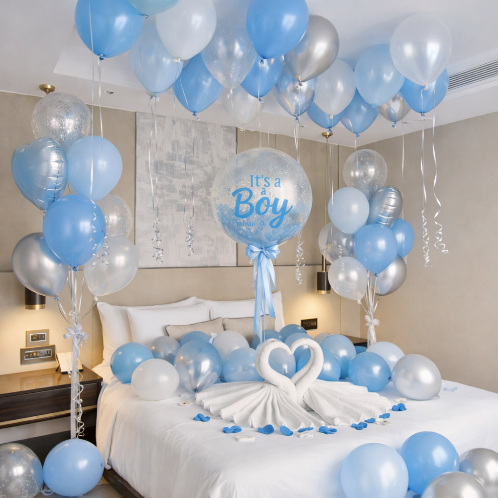 Blauer Baby Junge Zimmerdekoration