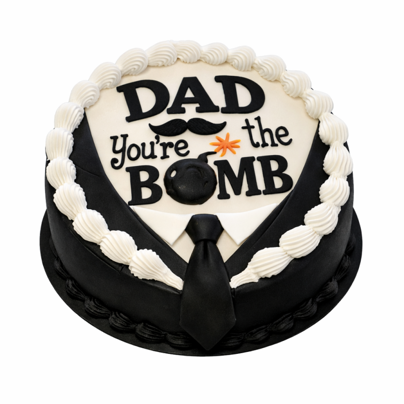  Tuxedo Dad Cake 0.5lb Cakes - Foto 1