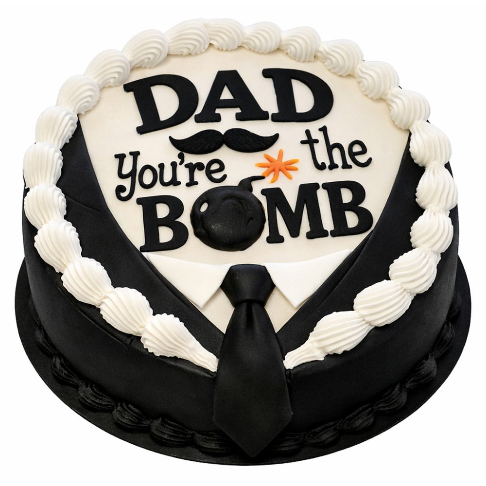 Tuxedo Dad Cake | Gourmet Dessert - 0.5lb