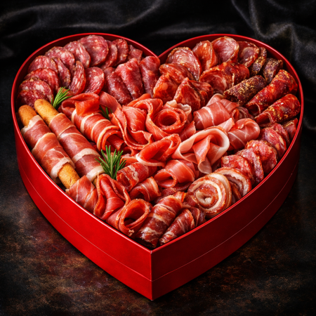 Charcuterie Heart Box - 1 