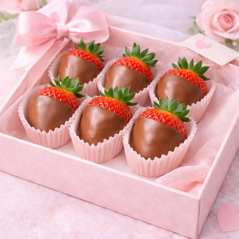 Chocolate Strawberries Box 6 - 1 