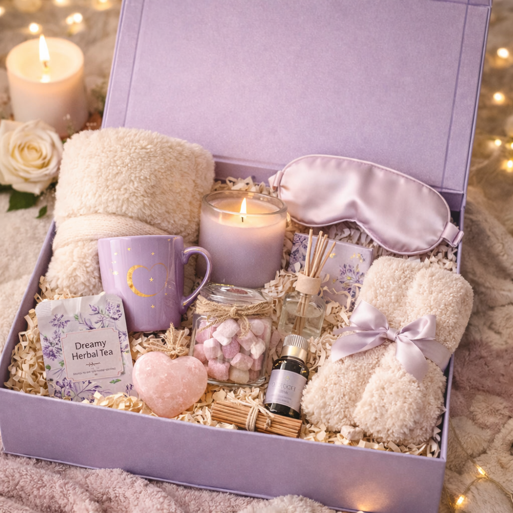 Lavendel wellness presentförpackning
