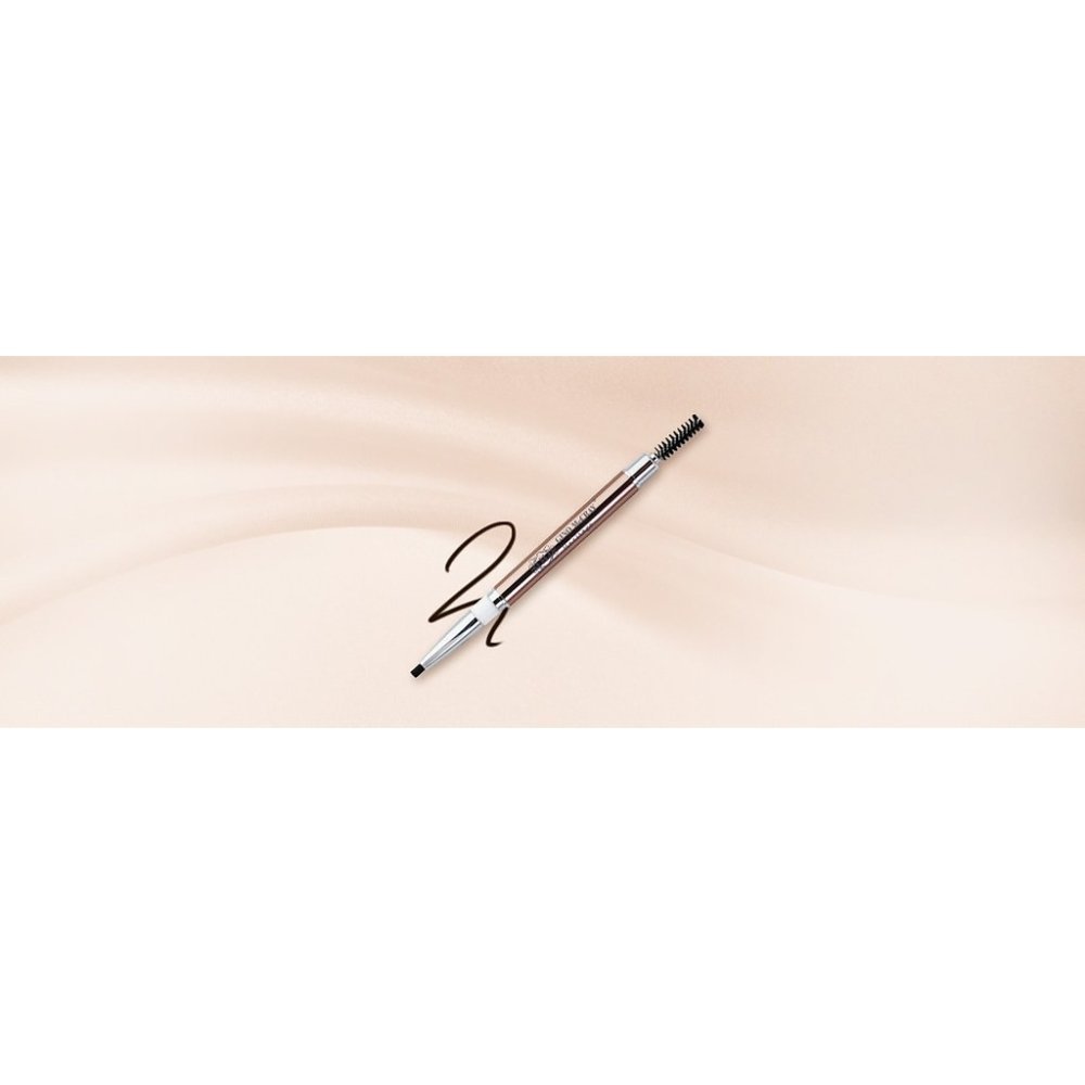 Dual-ended black precision eyeliner pencil