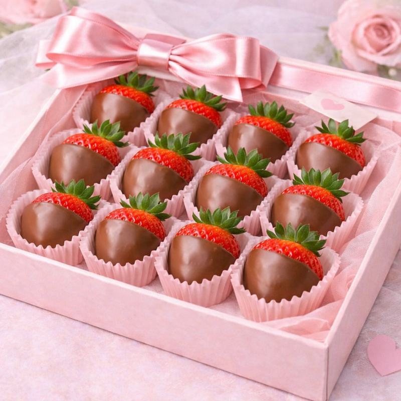 Chocolate Strawberries Box 12 - 1 