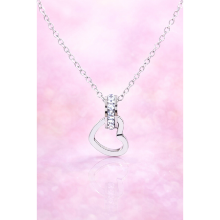 Silver Heart Necklace - 1 