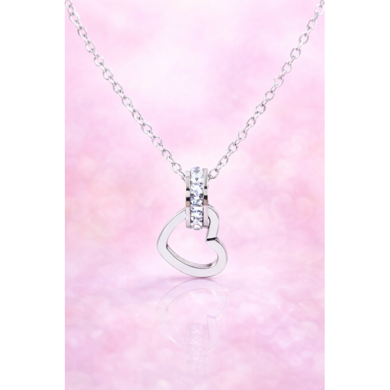 Silver Heart Necklace - 1 