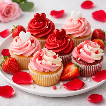  Valentine Vegan Cupcakes - Valentine's Day Dessert | Plant-Based Home - Foto 1