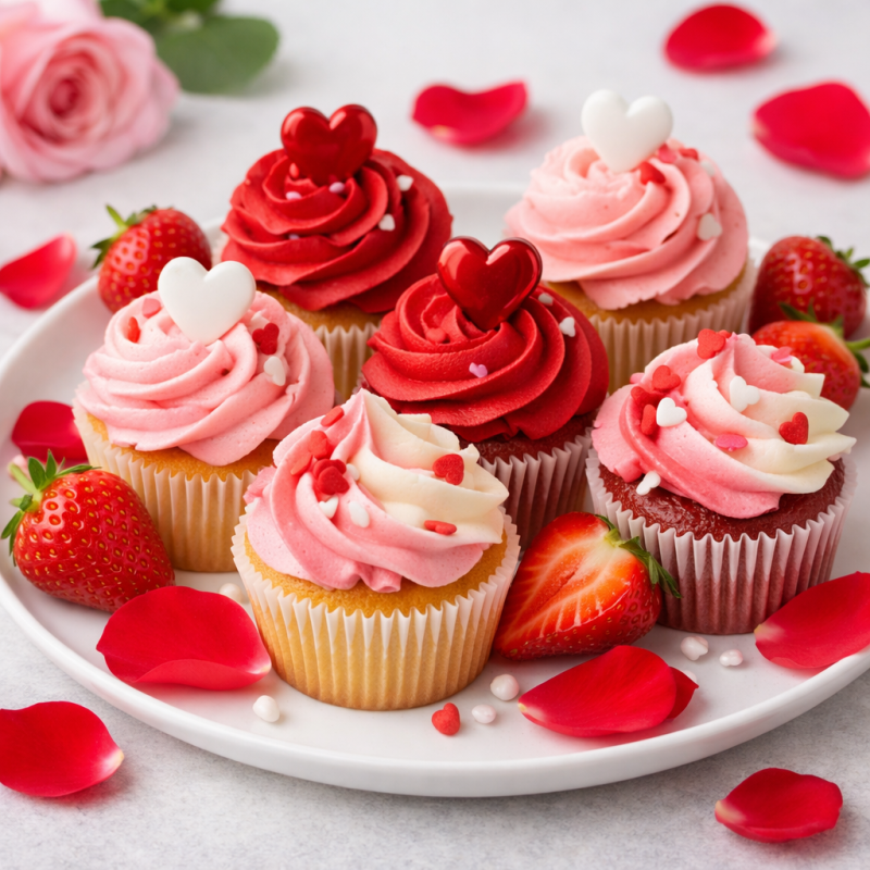  Valentine Vegan Cupcakes - Valentine's Day Dessert | Plant-Based Home - Foto 1