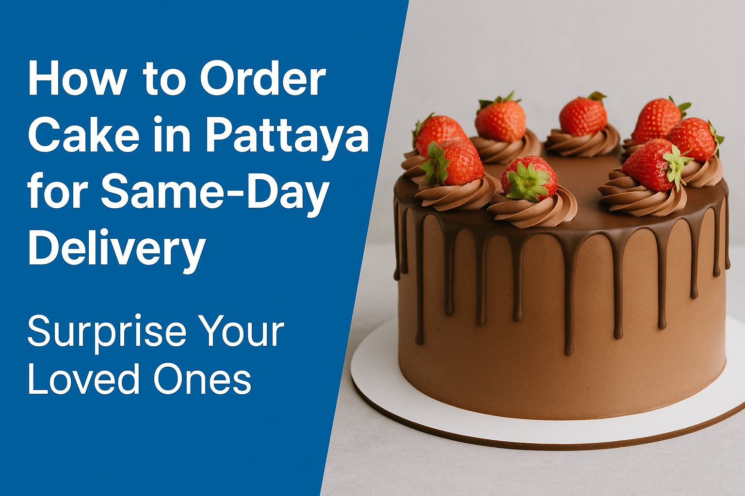 How to Order Cake in Pattaya for Same-Day Delivery – Surprise Your Loved Ones